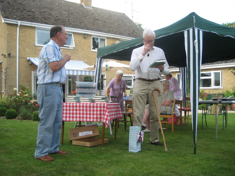 Lord Hurd also signed copies of his book on Disraeli. He is pictured holding a copy of the book with WTN Chairman, Peter Brading, looking on.