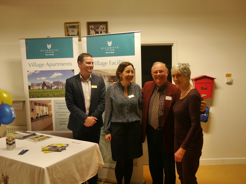 Staff from Richmond Witney Retirement Complex at their stand with WTN Chairman, Peter Brading.